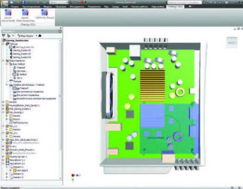 Интеграция Autodesk Inventor и Autodesk Simulation CFD. Команды для запуска Autodesk Simulation CFD располагаются на отдельной вкладке, размещенной на ленте. Также Autodesk Simulation CFD можно запустить с помощью контекстного меню