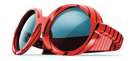 Очки, созданные Роном Арадом для PQ Eyewear с использованием 3D-печати